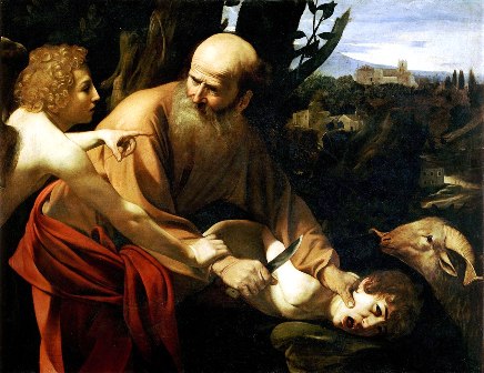 Sacrifice of Isaac by Caravaggio.
